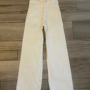 Zara girls’ white wide leg Jeans